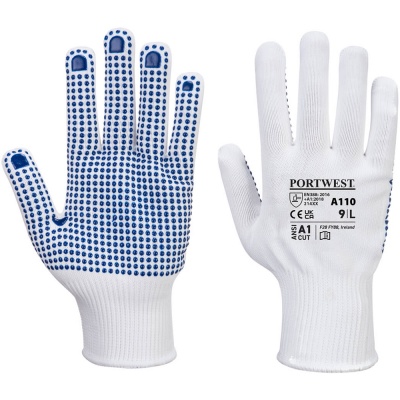 Portwest Nylon Polka Dot Glove - A110X