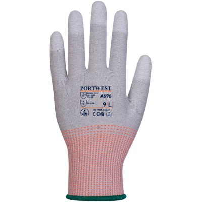 Portwest LR13 ESD PU Fingertip Cut Glove (12 pack) - A696