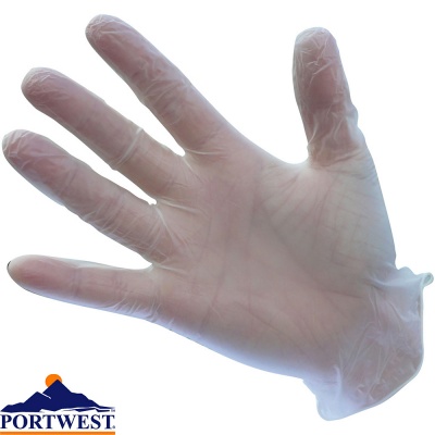 Portwest Powdered Vinyl Disposable Glove - A900