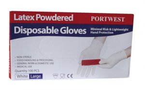 PW Powdered Latex Disposable Glove - A910