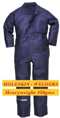 Bizweld Flame Retardant Moleskin Welders Coveralls - BZ4O