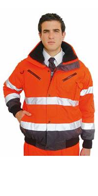 Hi Vis Contrast Bomber Jacket - C465