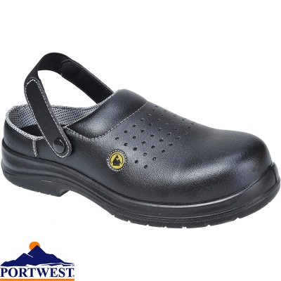 Portwest Compositelite ESD Perforated Safety Clog SB AE - FC03X