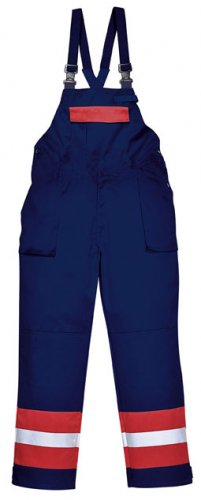 Bizflame Anti Static Two Tone Flame retardant Bib Brace - FR57