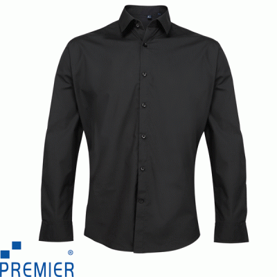 Premier Supreme Poplin Mens Long Sleeve Shirt - PR207X