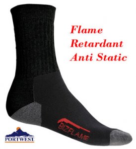 Bizflame Flame Retardant Anti Static Protex Work Socks - SK20