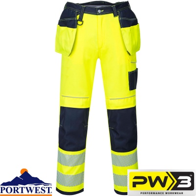 Portwest PW3 Vision Hi-Vis Trousers - T501X