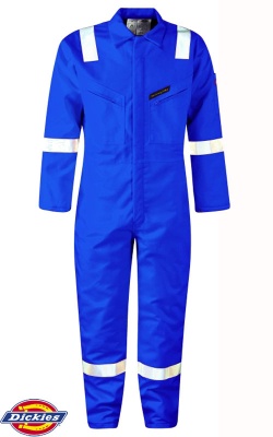 Dickies Firechief Pyrovatex Lined Coverall Hi Vis  Strips WD5025