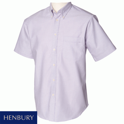 Henbury Short Sleeve Classic Oxford Shirt - HB515X