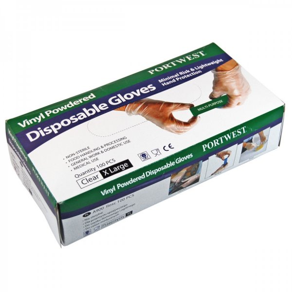 PW Powdered Vinyl Disposable Glove A900
