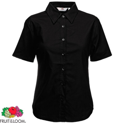Fruit of the Loom Ladies Short Sleeve Oxford Shirt - SS003