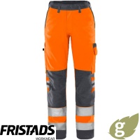 Fristads Green Women's Hi Vis Trousers Class 2 2642 GPLU - 131973