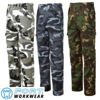 Fort Camouflage Combat Trousers - 901C