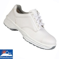 Himalayan White Microfibre Lace Up Shoe - 9951X