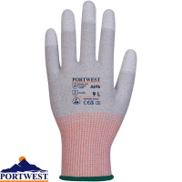Portwest LR13 ESD PU Fingertip Cut Glove (12 pack) - A696