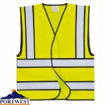 Hi Vis Vest with Black Contrast - C370