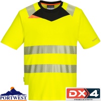 Portwest DX4 Hi-Vis Slim Fit T-Shirt S/S - DX413X