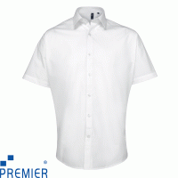Premier Supreme Poplin Mens Short Sleeve Shirt - PR209X