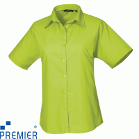Premier Ladies Short Sleeve Poplin Blouse - PR302X