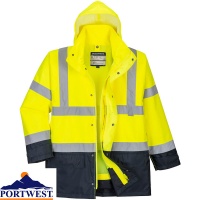 Portwest Hi Vis Waterproof Executive 5 in 1 Jacket - S768X