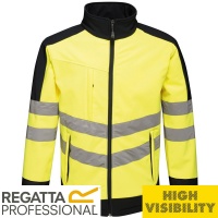 Regatta Hi Vis Pro 3 Layer Breathable Softshell Jacket  - TRA625X