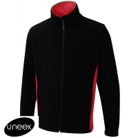 Uneek Two Tone Full Zip Fleece Jacket - UC617X