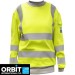 Orbit Womens Inherent FR ARC Acrylic Hi Vis Sweatshirt - CORONA
