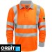 Orbit Quantam Hi Vis Inherent FR ARC Long Sleeve Polo Shirt - FRHVPSR
