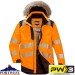 Portwest PW3 Hi-Vis Waterproof Winter Parka Jacket - PW369