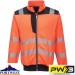Portwest PW3 Zipped Hi-Vis Workwear Sweatshirt - PW370