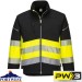 Portwest PW3 Hi-Vis Class 1 Water Resistant Lightweight Softshell Jacket (3L) - PW375