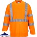 Portwest Hi-Vis Long Sleeve Pocket T-Shirt  - S191