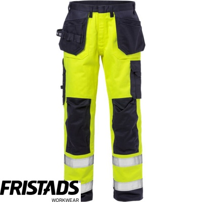 Fristads Flame Hi Vis Craftsman Trousers Class 2 2584 FLAM - 125939