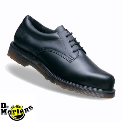 Dr Martens Icon Black Leather Lace Padded Ankle Safety Shoe - 6735