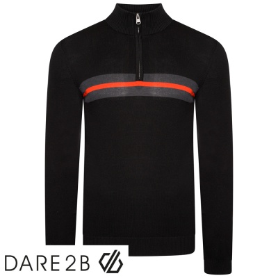 Dare2B Elite Unite Us 1/4 Zip Knitted Sweater - DPK001