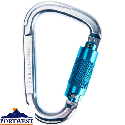 Portwest Aluminium Twist Lock Carabiner - FP32