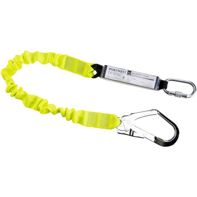 Portwest Single Elasticated Lanyard With Shock Absorber - FP53