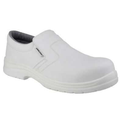 Amblers White Hygiene Slip-on Shoe - FS510