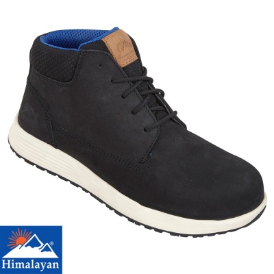 Himalayan Black Urban Nubuck Sneaker Style Fibre Glass Toe Cap Safety Boot - 4413