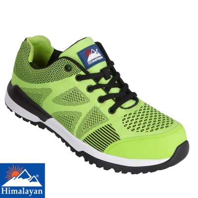Himalayan Green Bounce Non Metallic Fibre Glass Toe Cap Safety Trainer - 4311
