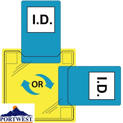 Portwest Dual ID Holder Sew-On (50 Pack) - ID20