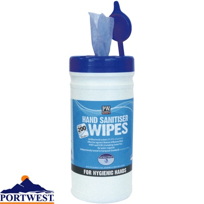 Portwest Hand Sanitiser Wipes - IW40