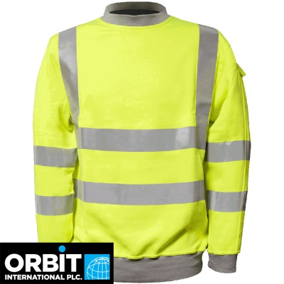 Orbit Basov Hi Vis ARC Acrylic Sweatshirt - MAHVSWS