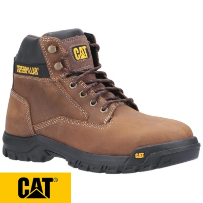 Cat Median Lace Up Safety Boot - MEDIAN