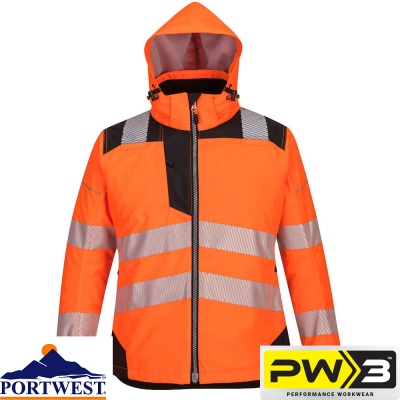 Portwest PW3 Waterproof Hi-Vis Women's Winter Jacket - PW382