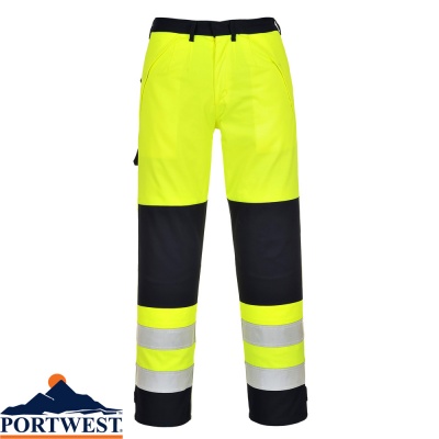 Portwest Flame Retardant Hi Vis Multi-Norm Trousers -  FR62