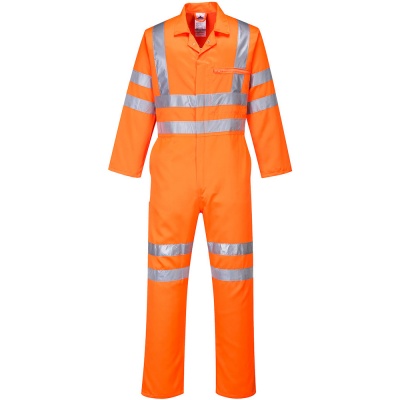 Portwest Hi Vis Poly Cotton Coverall GO/RT - RT42