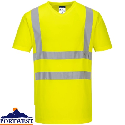 Portwest V-Neck Mesh Inserts T-Shirt - S179