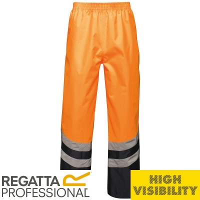 Regatta Hi Vis Pro Waterproof Overtrousers - TRW505
