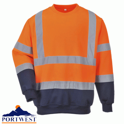 Portwest Two Tone Hi-Vis Sweatshirt - B306